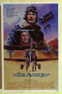 b067 AVIATOR one-sheet movie poster '85 Christopher Reeve, Arquette