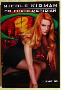b081 BATMAN FOREVER one-sheet movie poster '95 sexy Nicole Kidman close up!