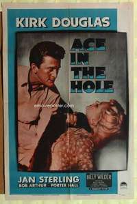 b094 BIG CARNIVAL one-sheet movie poster '51 Ace in the Hole, Billy Wilder