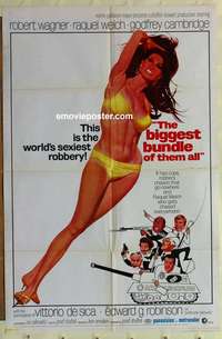 b103 BIGGEST BUNDLE OF THEM ALL one-sheet movie poster '68 Raquel Welch