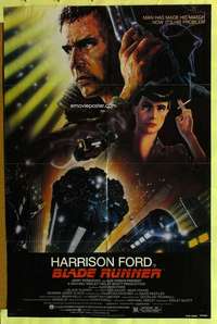 b106 BLADE RUNNER one-sheet movie poster '82 Harrison Ford, Rutger Hauer