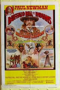 b126 BUFFALO BILL & THE INDIANS one-sheet movie poster '76 Paul Newman