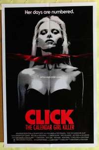 b173 CLICK THE CALENDAR GIRL KILLER one-sheet movie poster '90 Troy Donahue