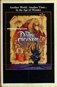 b212 DARK CRYSTAL one-sheet movie poster '82 Henson, Frank Oz, Amsel art!