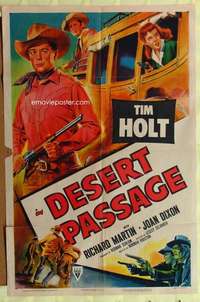 b226 DESERT PASSAGE one-sheet movie poster '52 Tim Holt, Joan Dixon