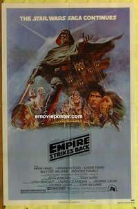 b257 EMPIRE STRIKES BACK style B 1sh movie poster '80 George Lucas