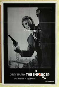 b259 ENFORCER teaser one-sheet movie poster '77 Clint Eastwood classic!