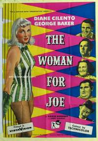 b982 WOMAN FOR JOE English one-sheet movie poster '55 sexy Diane Cilento!