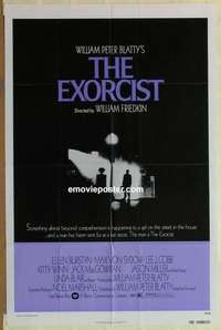 b269 EXORCIST one-sheet movie poster '74 William Friedkin, Max Von Sydow