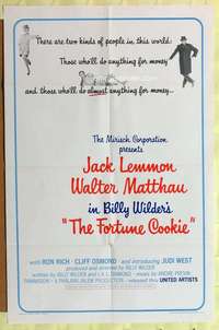 b318 FORTUNE COOKIE style A one-sheet movie poster '66 Lemmon,Matthau,Wilder