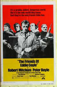 b322 FRIENDS OF EDDIE COYLE one-sheet movie poster '73 Robert Mitchum