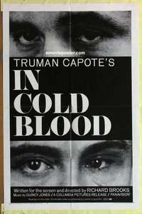 b419 IN COLD BLOOD one-sheet movie poster '68 Robert Blake, Scott Wilson