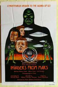 b429 INVADERS FROM MARS one-sheet movie poster R76 classic sci-fi!