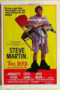 b444 JERK style B one-sheet movie poster '79 outrageous Steve Martin image!
