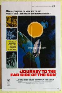 b451 JOURNEY TO THE FAR SIDE OF THE SUN one-sheet movie poster '69 sci-fi