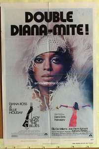 b530 MAHOGANY/LADY SINGS THE BLUES one-sheet movie poster '76 Diana Ross