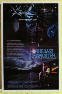 b479 LAST STARFIGHTER one-sheet movie poster '84 Lance Guest, sci-fi