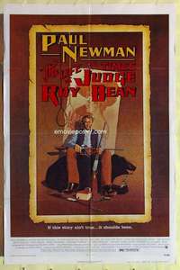 b500 LIFE & TIMES OF JUDGE ROY BEAN one-sheet movie poster '72 Paul Newman