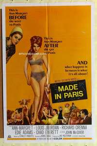 b526 MADE IN PARIS one-sheet movie poster '66 super sexy Ann-Margret!