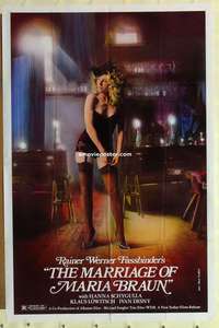b551 MARRIAGE OF MARIA BRAUN one-sheet movie poster '79 Rainer Fassbinder