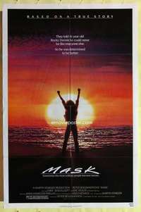 b560 MASK one-sheet movie poster '85 Cher, Eric Stoltz, Bogdanovich