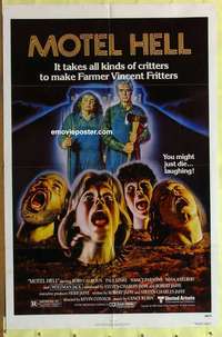 b578 MOTEL HELL one-sheet movie poster '80 Rory Calhoun, classic tagline!