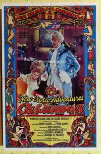 b612 NEW EROTIC ADVENTURES OF CASANOVA one-sheet movie poster '77 Holmes