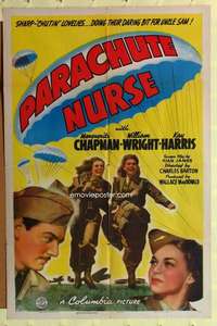 b647 PARACHUTE NURSE one-sheet movie poster '42 Marguerite Chapman, Wright