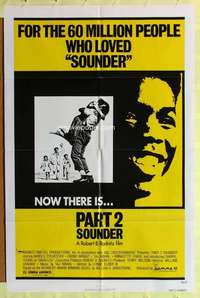 b790 SOUNDER 2 one-sheet movie poster '76 African-American sharecropping!