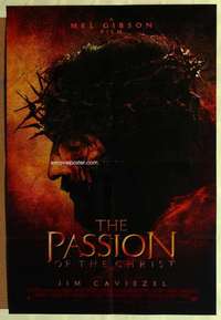 b653 PASSION OF THE CHRIST DS int'l one-sheet movie poster '04 Mel Gibson