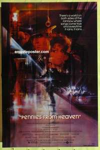 b658 PENNIES FROM HEAVEN one-sheet movie poster '81 Steve Martin, Peak