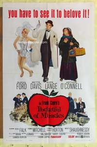 b673 POCKETFUL OF MIRACLES one-sheet movie poster '62 Frank Capra, Ford