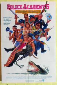 b678 POLICE ACADEMY 5 one-sheet movie poster '88 Bubba Smith, Winslow
