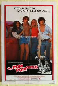 b683 POM POM GIRLS style B one-sheet movie poster '76 high school teen sex!
