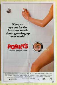 b685 PORKY'S one-sheet movie poster '82 Bob Clark teenage sex classic!