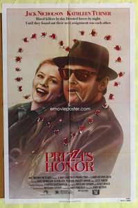 b696 PRIZZI'S HONOR one-sheet movie poster '85 Jack Nicholson, Turner