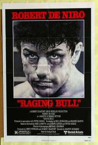 b702 RAGING BULL one-sheet movie poster '80 Robert De Niro, Martin Scorsese