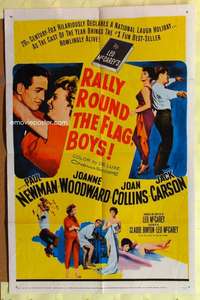 b706 RALLY ROUND THE FLAG BOYS one-sheet movie poster '59 Paul Newman