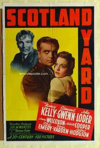 b732 SCOTLAND YARD one-sheet movie poster '41 Nancy Kelly, Edmund Gwenn