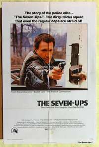 b750 SEVEN-UPS one-sheet movie poster '74 Roy Scheider, Tony Lo Bianco