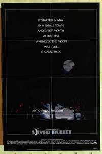 b771 SILVER BULLET one-sheet movie poster '85 Stephen King, Gary Busey