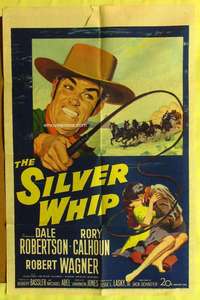 b772 SILVER WHIP one-sheet movie poster '53 Dale Robertson, Rory Calhoun