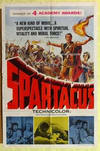 b797 SPARTACUS one-sheet movie poster '61 Stanley Kubrick, Kirk Douglas
