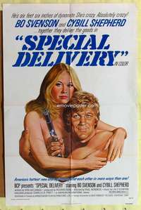 b798 SPECIAL DELIVERY one-sheet movie poster '76 Cybill Shepherd