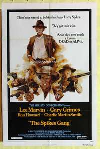 b802 SPIKES GANG one-sheet movie poster '74 Lee Marvin, Ron Howard