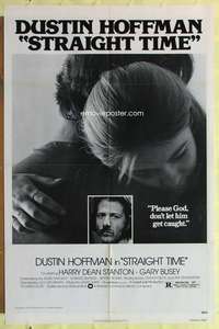 b821 STRAIGHT TIME one-sheet movie poster '78 Dustin Hoffman, Russell