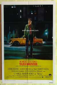 b867 TAXI DRIVER one-sheet movie poster '76 Robert De Niro, Scorsese