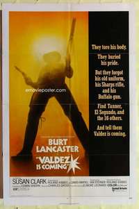 b915 VALDEZ IS COMING one-sheet movie poster '71 Burt Lancaster