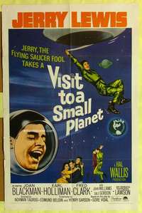 b931 VISIT TO A SMALL PLANET one-sheet movie poster R66 Jerry Lewis