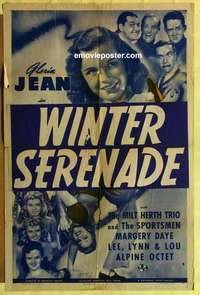 b447 JINGLE BELLES one-sheet movie poster '41 Gloria Jean, Winter Serenade!